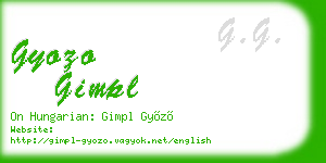 gyozo gimpl business card